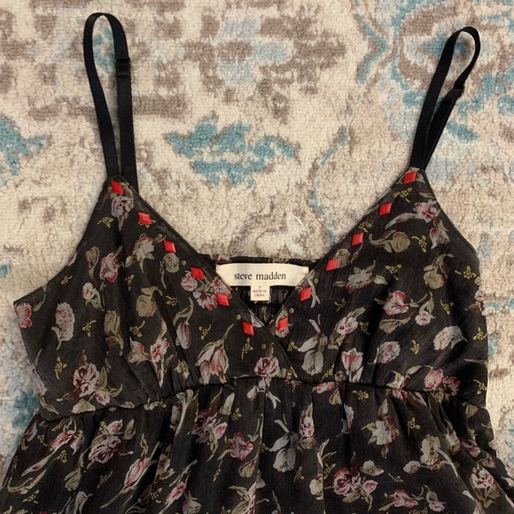 Steve Madden Beaded Top Floral Dress Size S NWOT - Picture 2 of 7